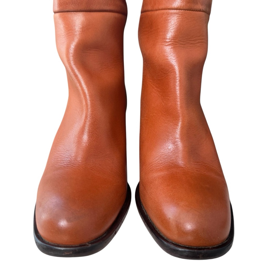 Free People Grayson Tall Boots In Saddle Brown Sz 38 US 7.5 - Picture 10 of 16